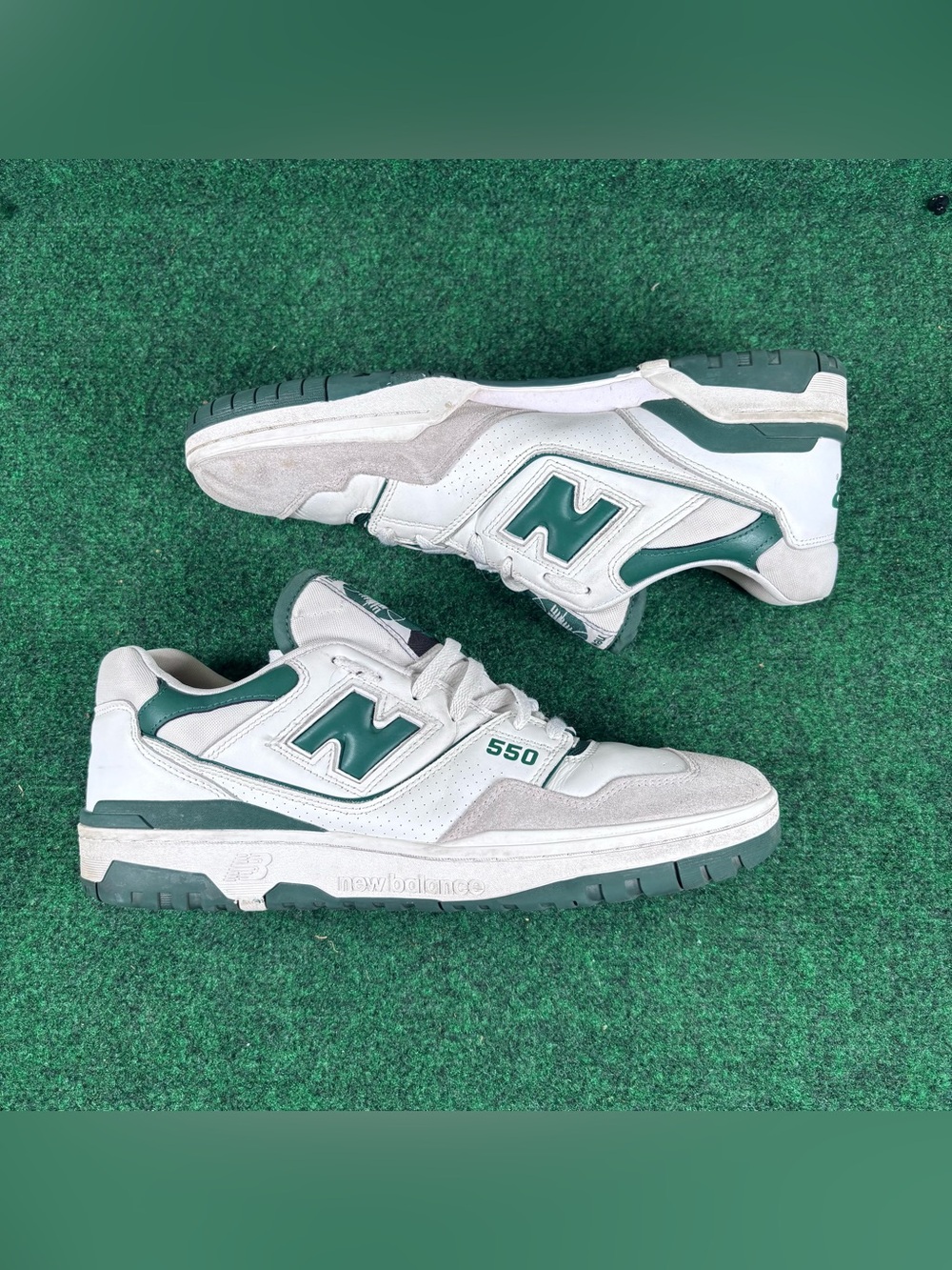 New Balance 550 'White Green' Men's Size 14